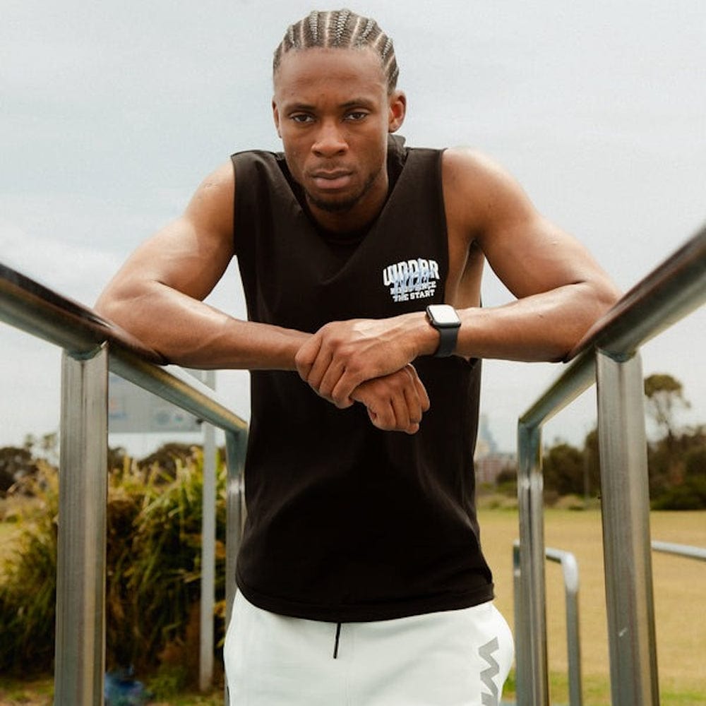 WNDRR Top Tier Muscle Top - Black