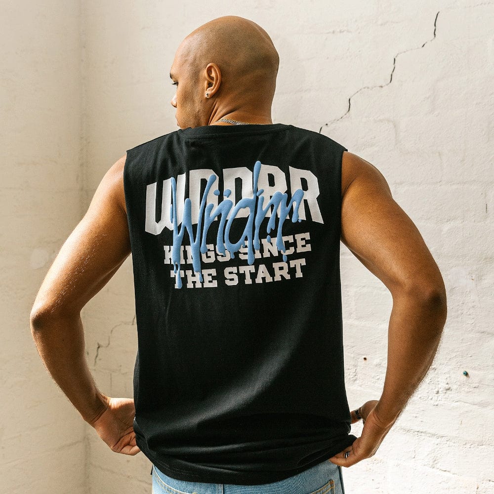WNDRR Top Tier Muscle Top - Black