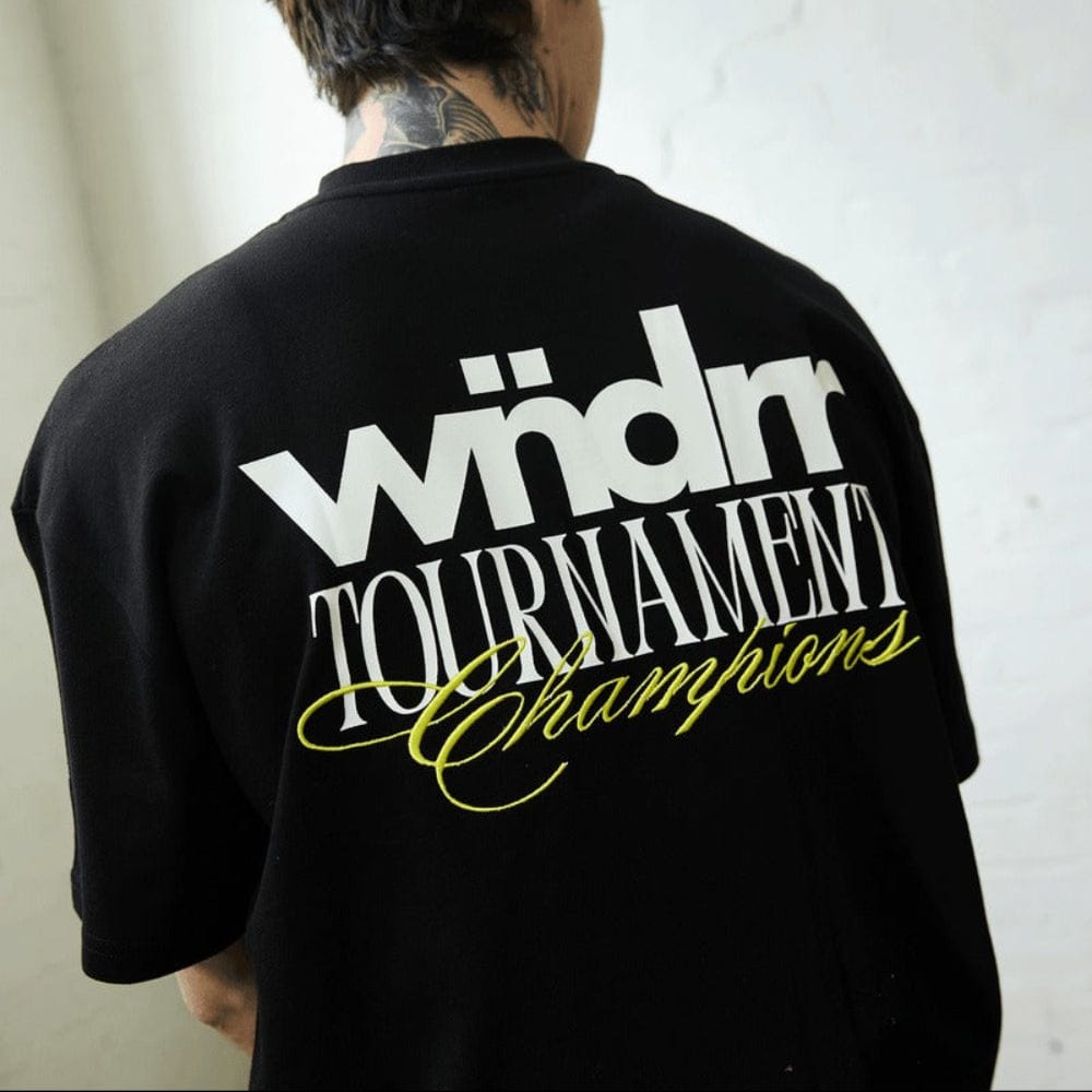 WNDRR Tournament Heavy Weight Tee - Black