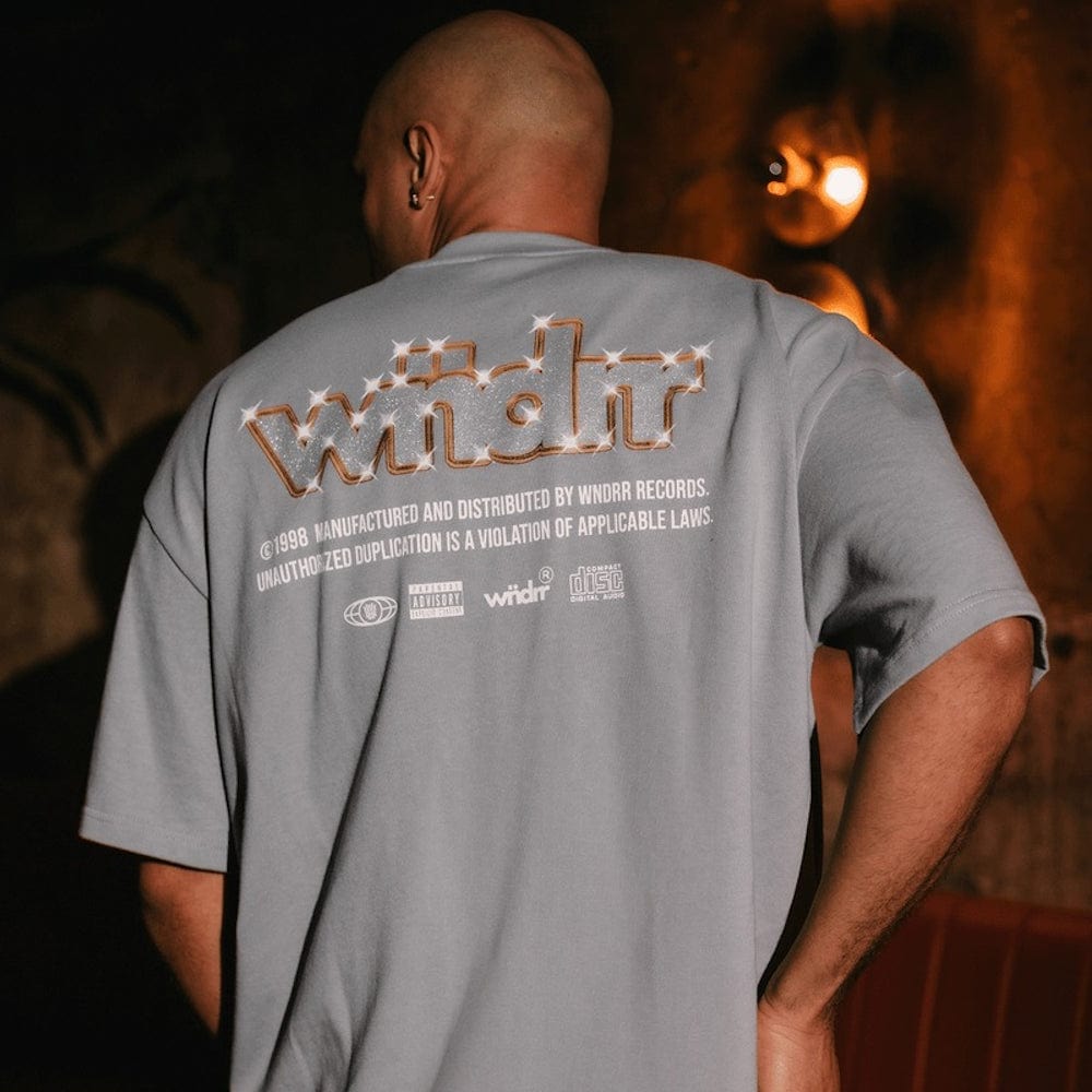 WNDRR Violation Heavy Weight Tee - Cement Grey