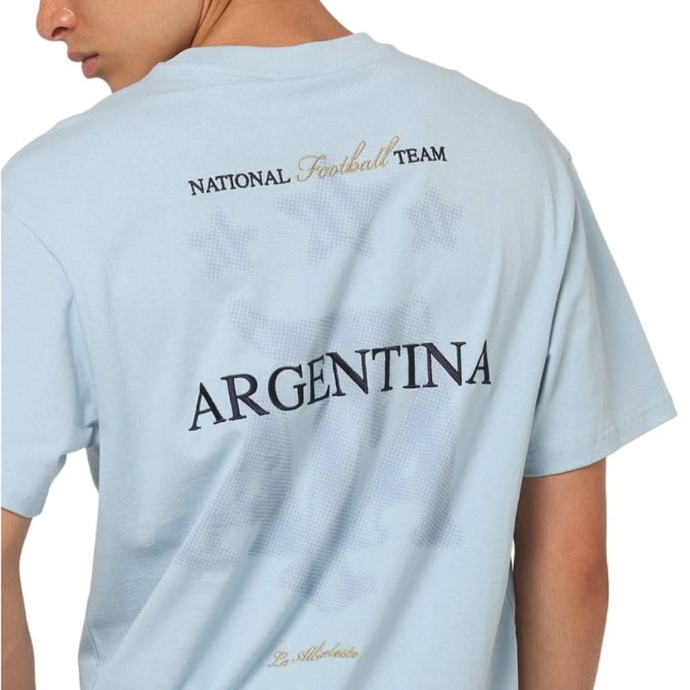 Majestic Athletic Argentina Halftone Crest Tee - Argentina Blue - Image 8