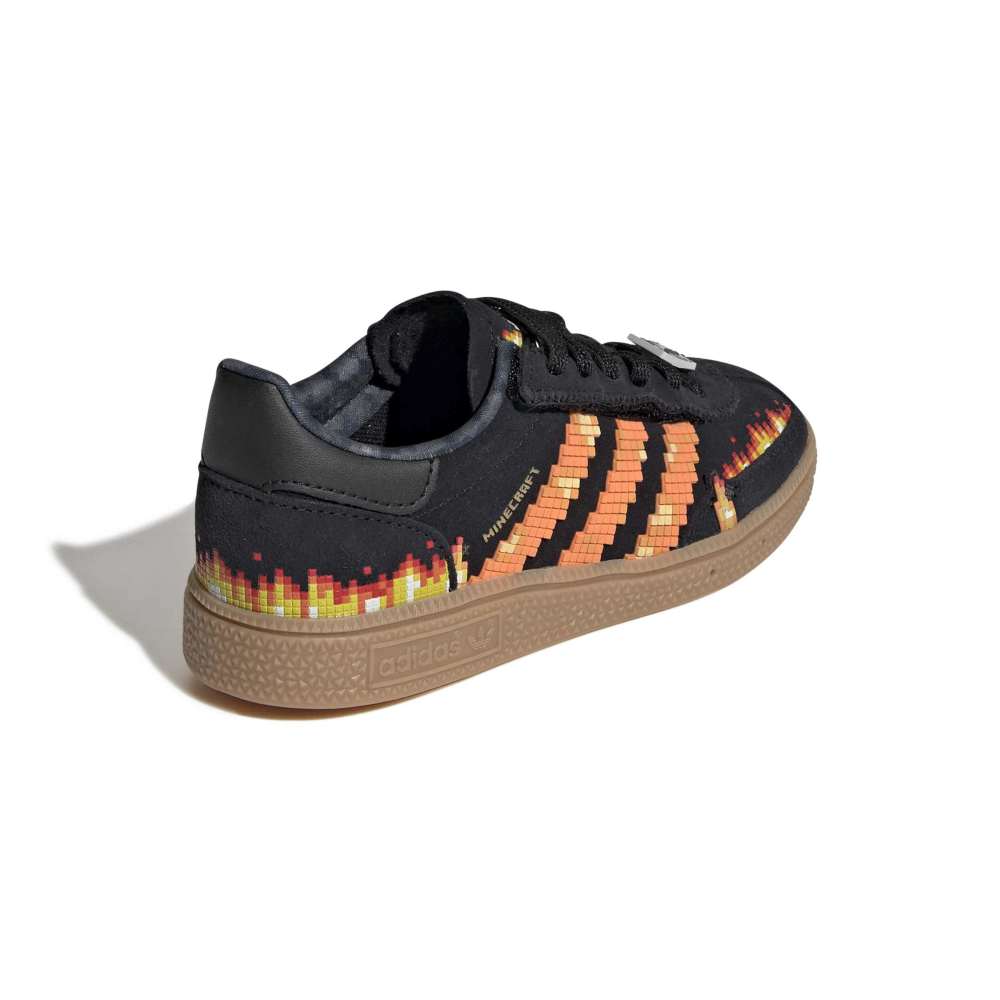 adidas X Minecraft Childrens Handball Spezial - Core Black / Pure Orange / Cloud White