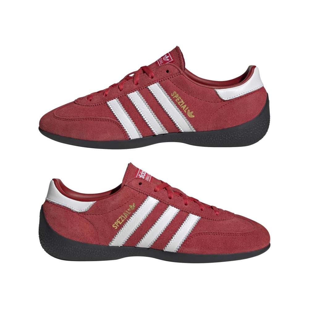 adidas Womens Handball Spezial Lo Pro - Better Scarlet / Cloud White / Gold Metallic