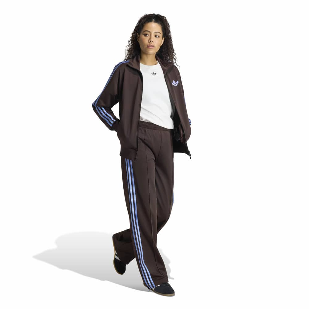 Adidas Women's Firebird Loose Track Pants - Aurora Coffee / Blue Fusion - Image 4