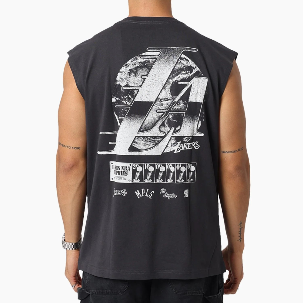 Mitchell & Ness The Champions Ring Muscle Tee - Faded Black