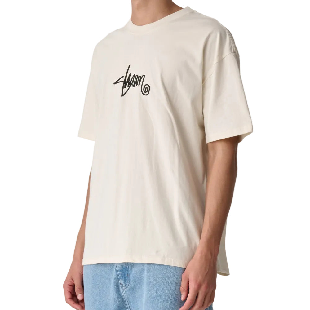 S / DOUBLE Small Stock SS Tee - Unbleached