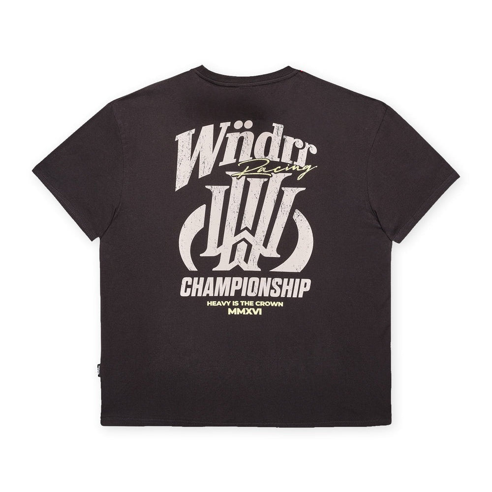 WNDRR Skyline Box Fit Tee - Faded Black