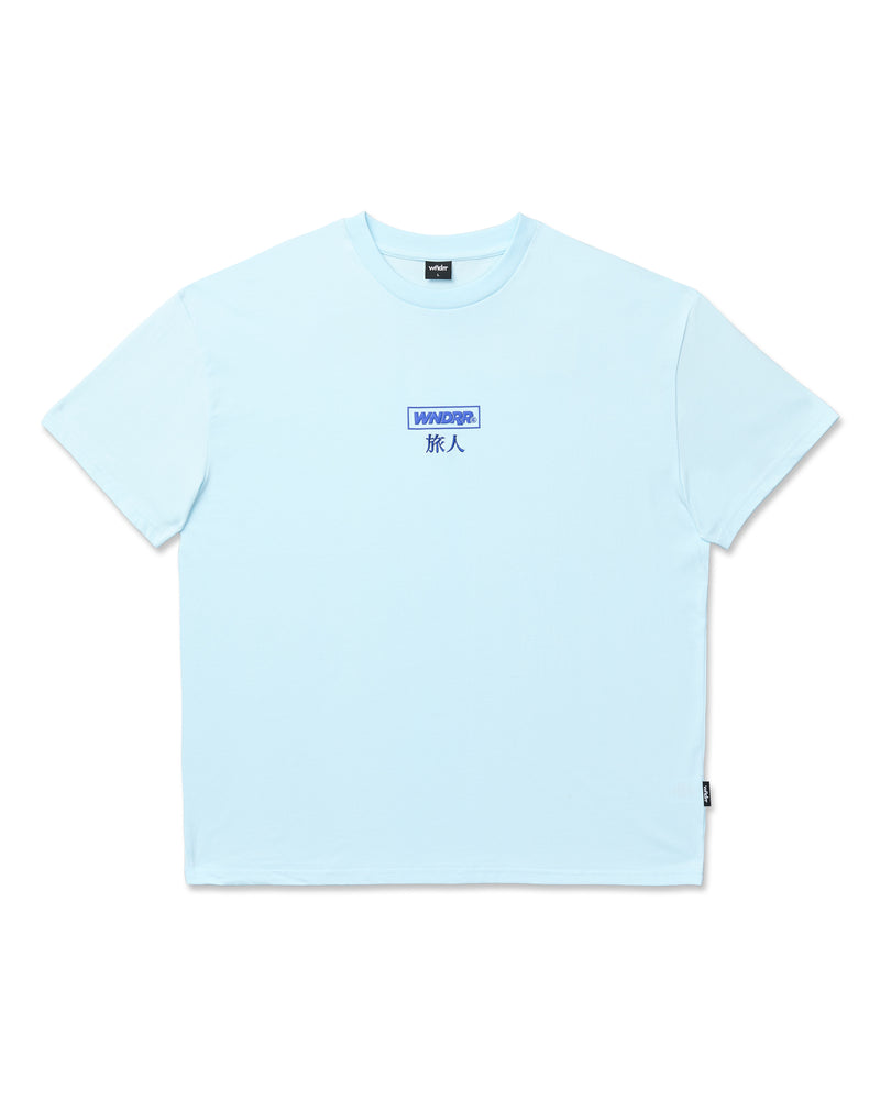WNDRR Shodo Box Fit Tee - Baby Blue