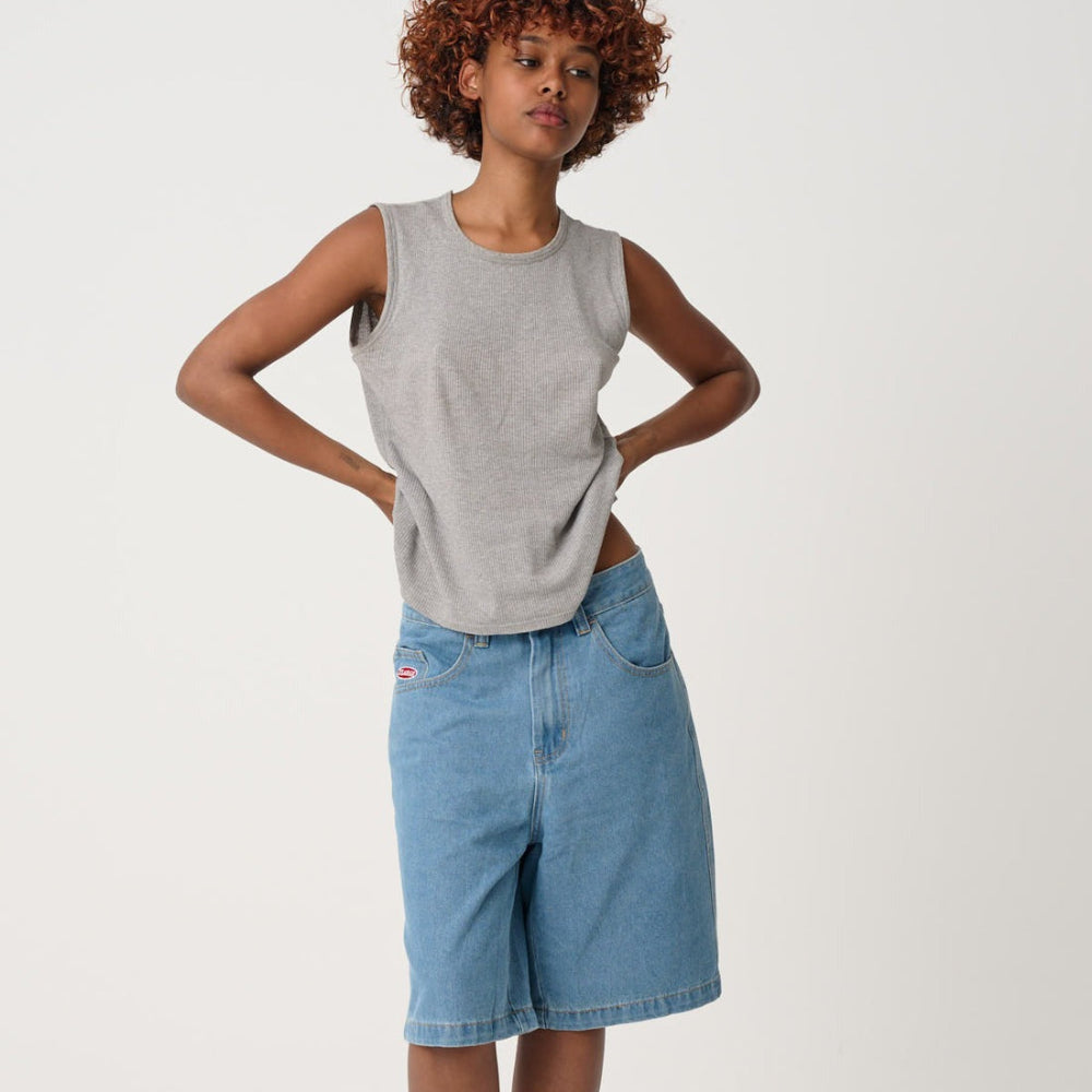 XLarge Baggy Bull Denim 91 Short - Mid Blue