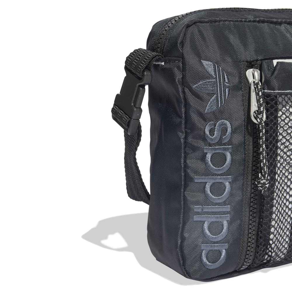 adidas Mesh 3-Stripes Small Item Bag - Black
