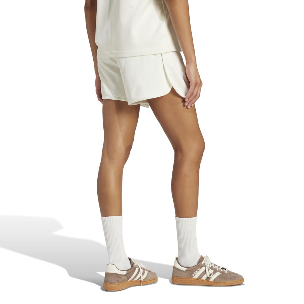 adidas Womens Essentials Winterized Wide Rib Short - Off White
