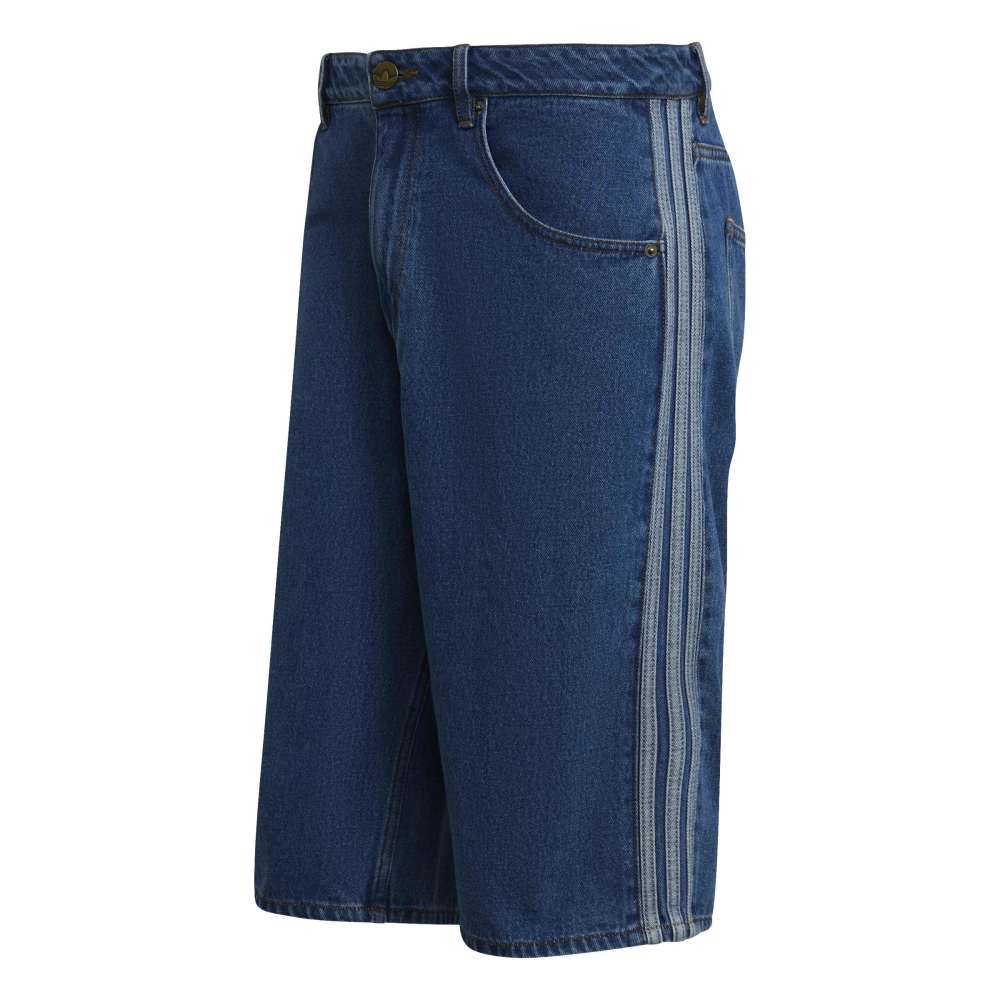 Adidas Firebird Adicolor Denim Shorts - Blue Denim