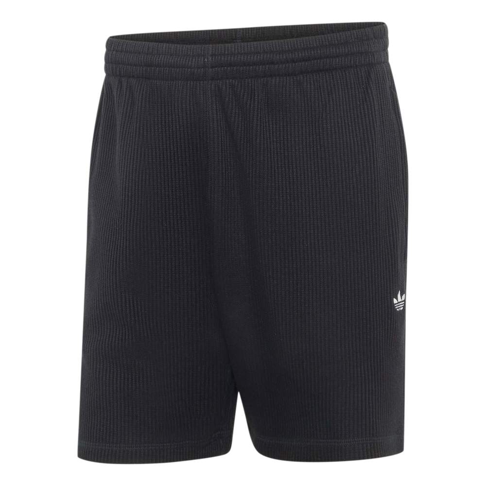 Adidas Trefoil Essentials Waffle Shorts - Black