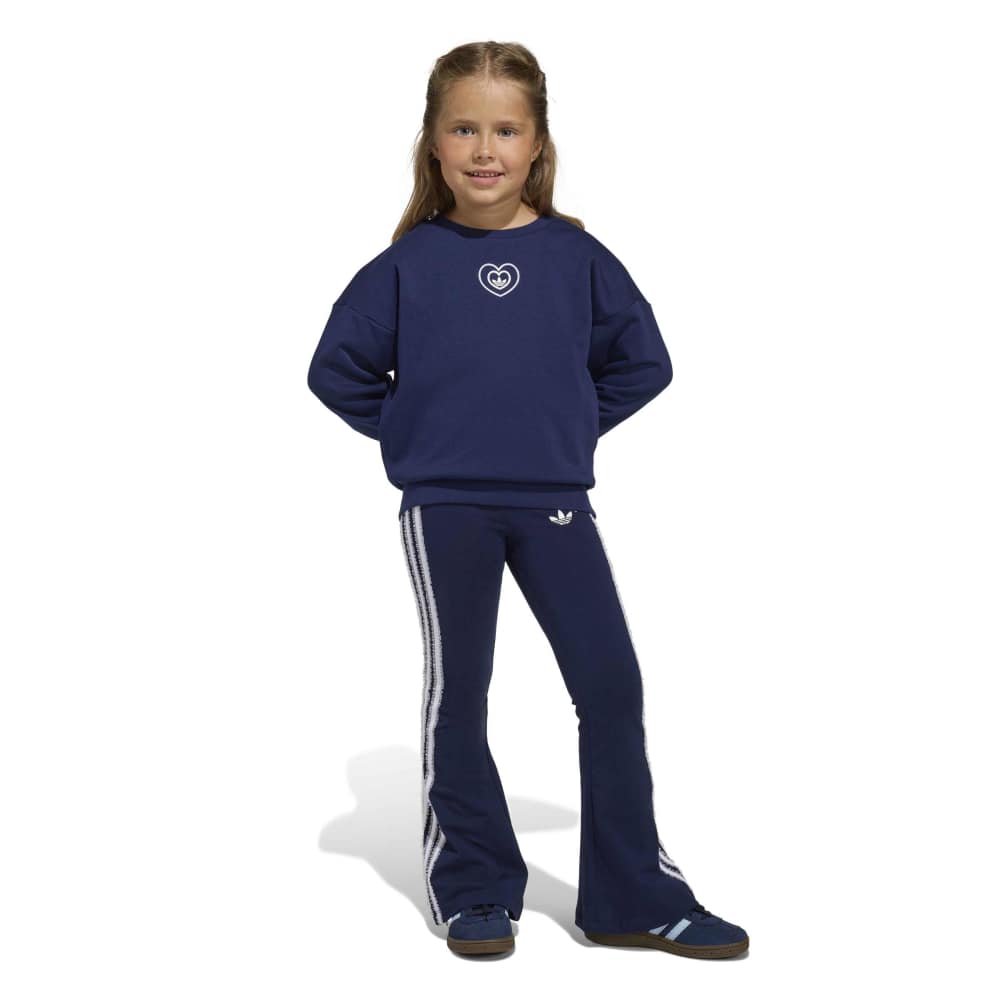adidas Childrens Disney Crew Flared Leggings Set - Blue