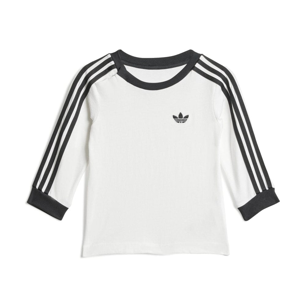 adidas Infants Denim Long Sleeve Tee Set - White