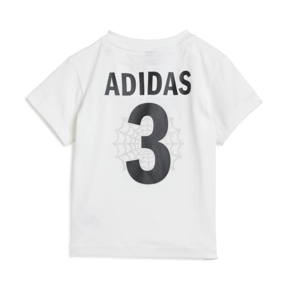 adidas Infants Marvel Spider-Man Short Tee Set - White