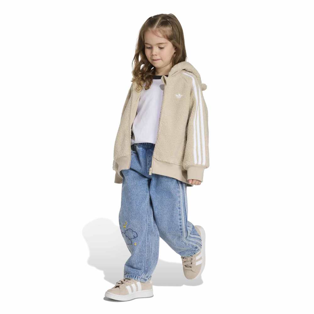 Adidas Kids Care Bears Fleece Tracktop - Khaki Heather