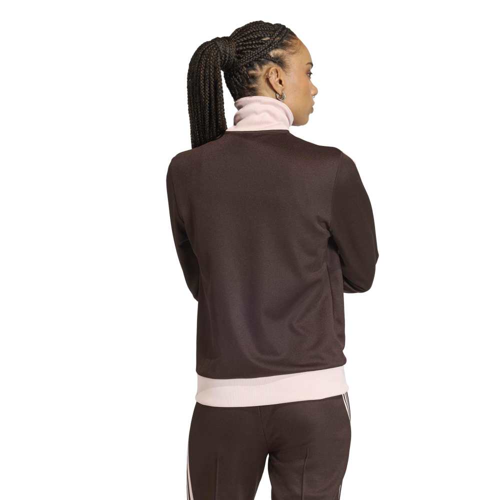 adidas Womens Classic Track Top - Aurora Coffee / Pink