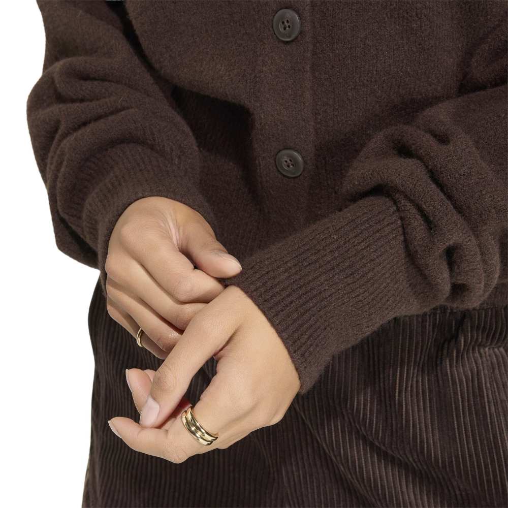 Adidas Womens Essentials Cardigan - Aurora Coffee