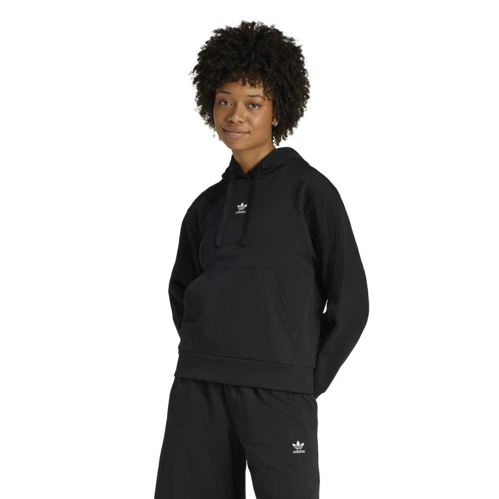 adidas Womens Essentials French Terry Hoodie - Black