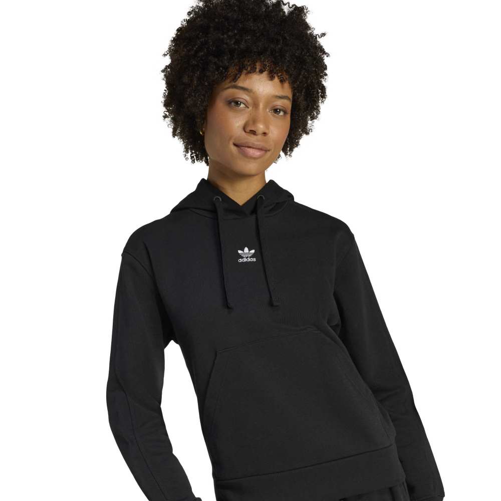 adidas Womens Essentials French Terry Hoodie - Black