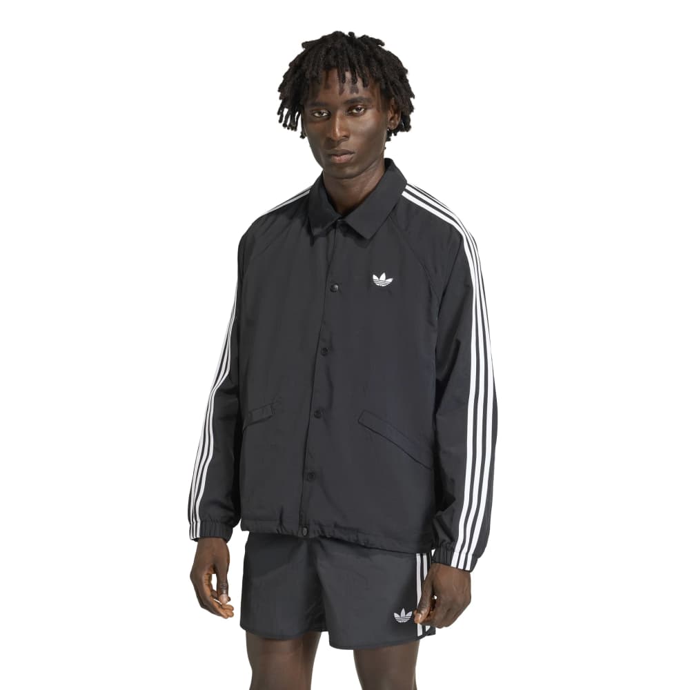 Adidas 3Stripes Coach Jacket - Black