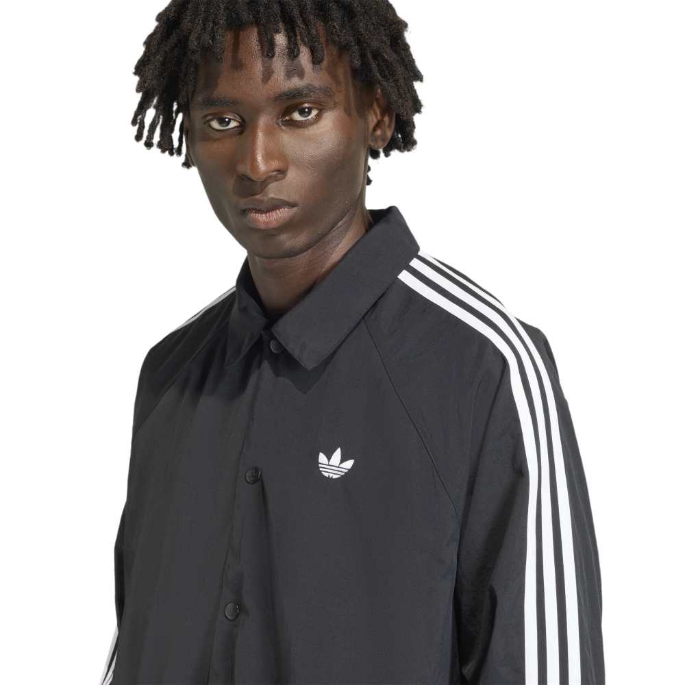Adidas 3Stripes Coach Jacket - Black
