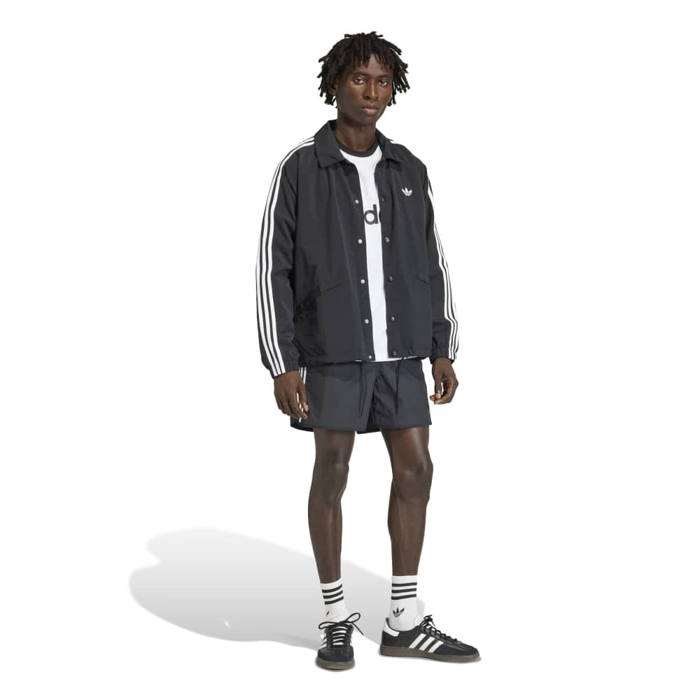 Adidas 3Stripes Coach Jacket - Black