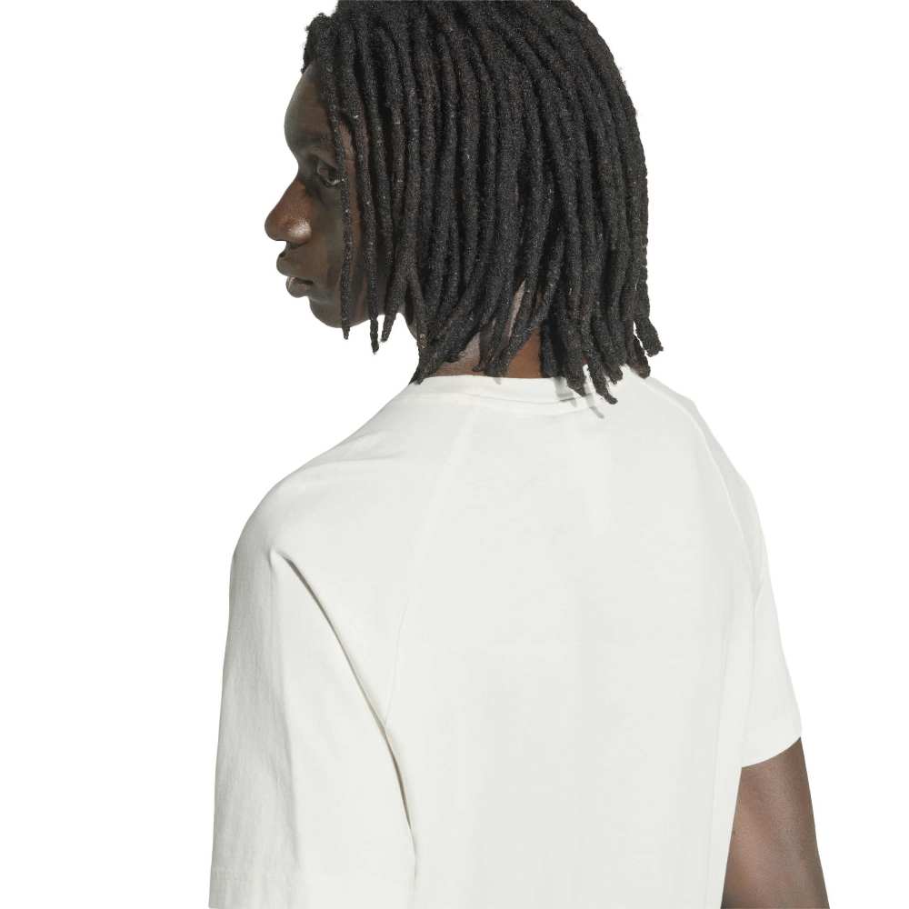Adidas Chest Stripes Tee - Cloud White