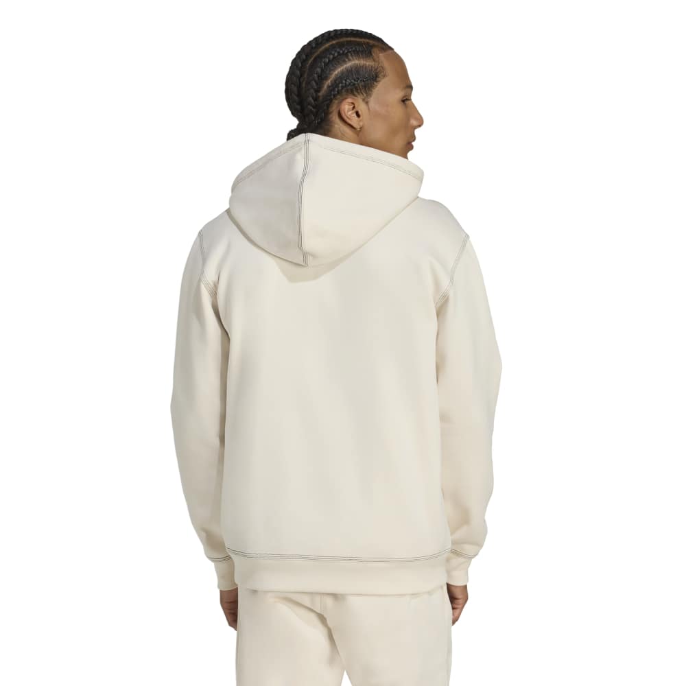 adidas Essentials Trefoil Full-Zip Hoodie - Wonder White