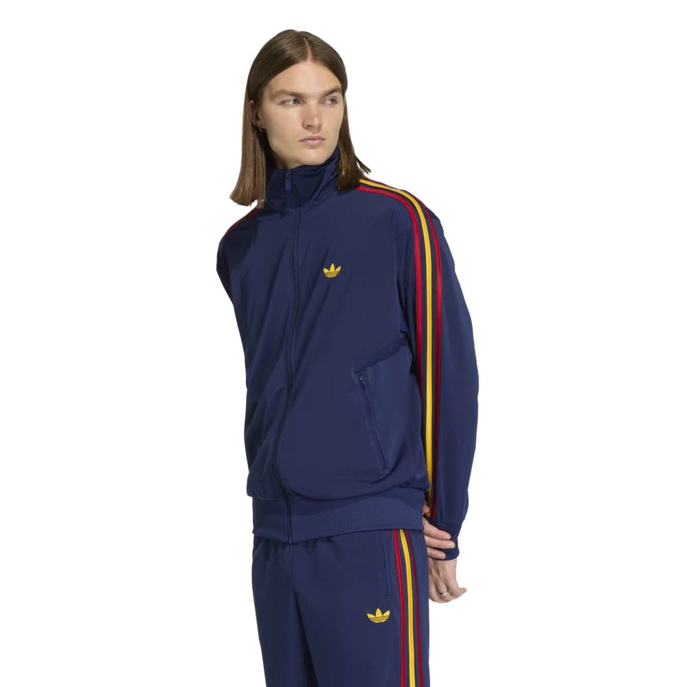 adidas Firebird Track Top - Dark Blue / Crew Yellow / Team Power Red 2