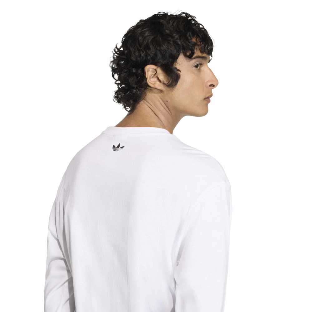 adidas GFX Long Sleeve Tee  - White