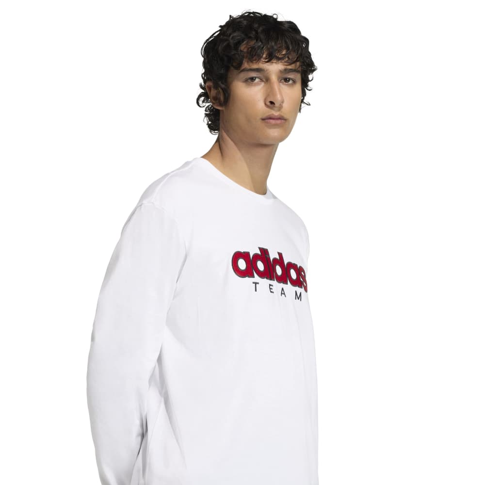 adidas GFX Long Sleeve Tee  - White