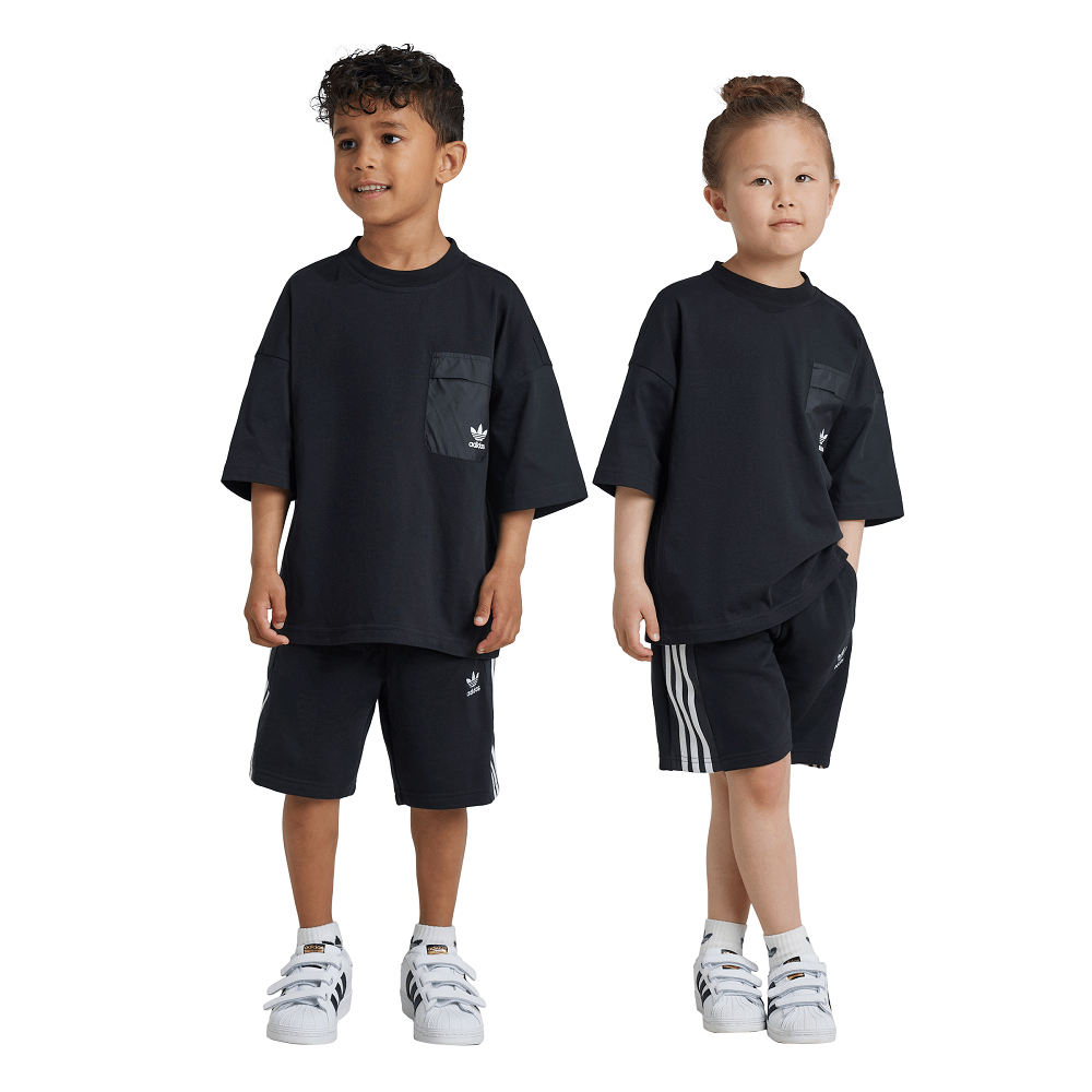 adidas Childrens Adicolor Short Tee Set - Black