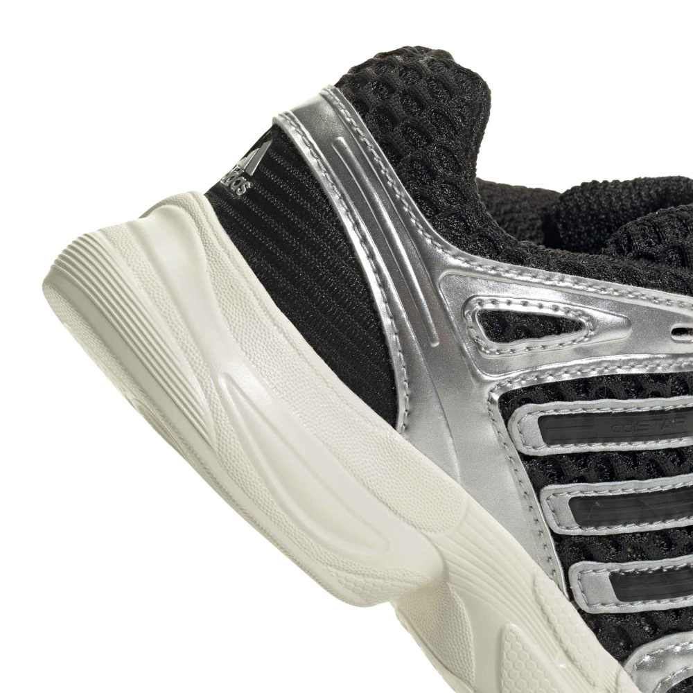 Adidas Childrens Adistar Control 5 - Core Black / Silver Metallic / Green