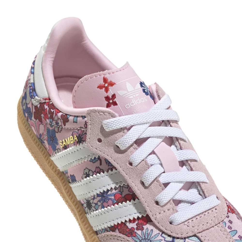 adidas Childrens Liberty London Samba OG Comfort Closure Elastic -  Pink / White