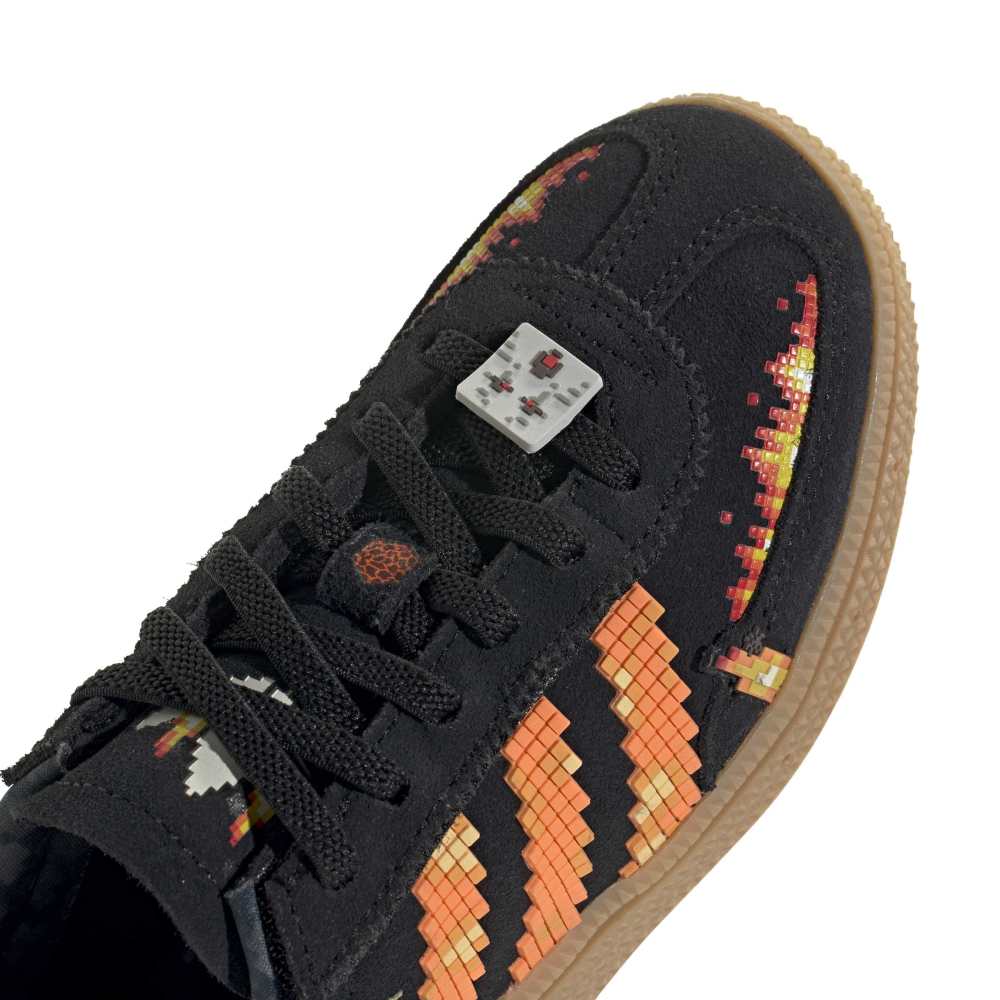 adidas X Minecraft Childrens Handball Spezial - Core Black / Pure Orange / Cloud White