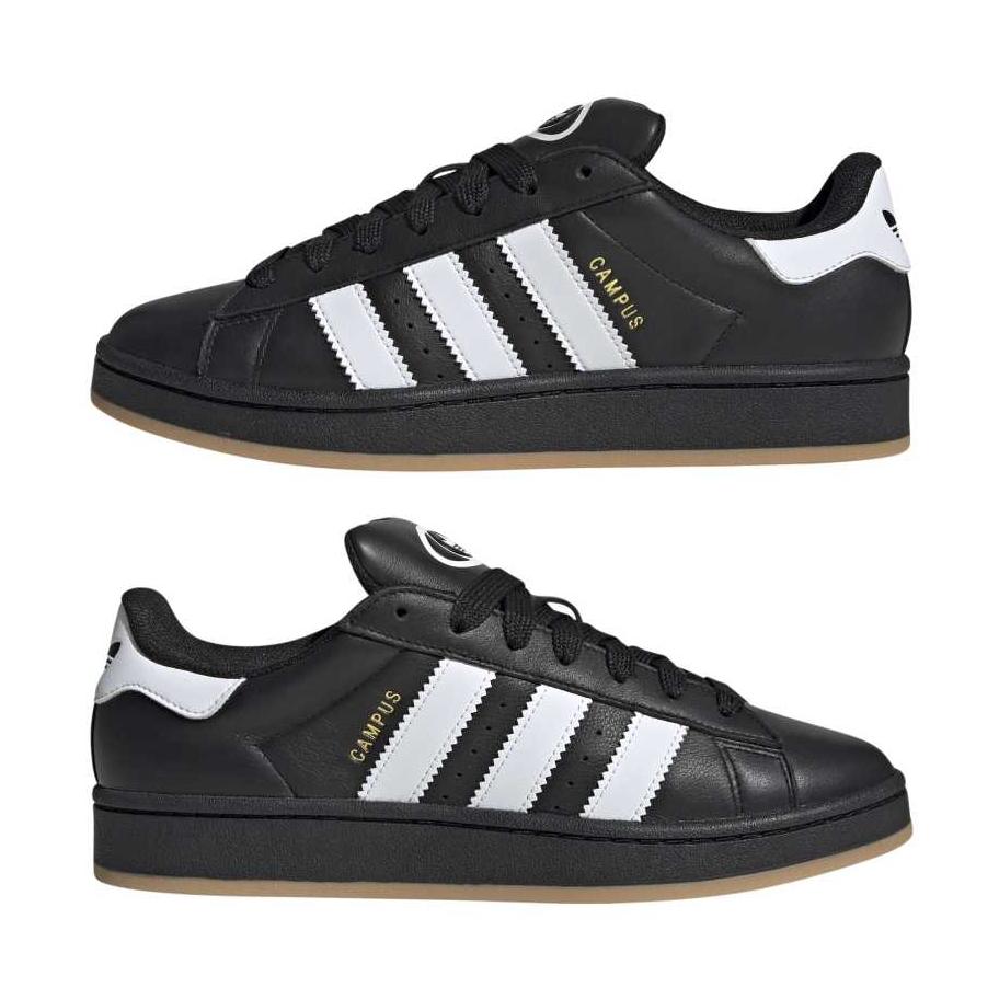 adidas Leather Campus 00s - Core Black / Cloud White / Gum