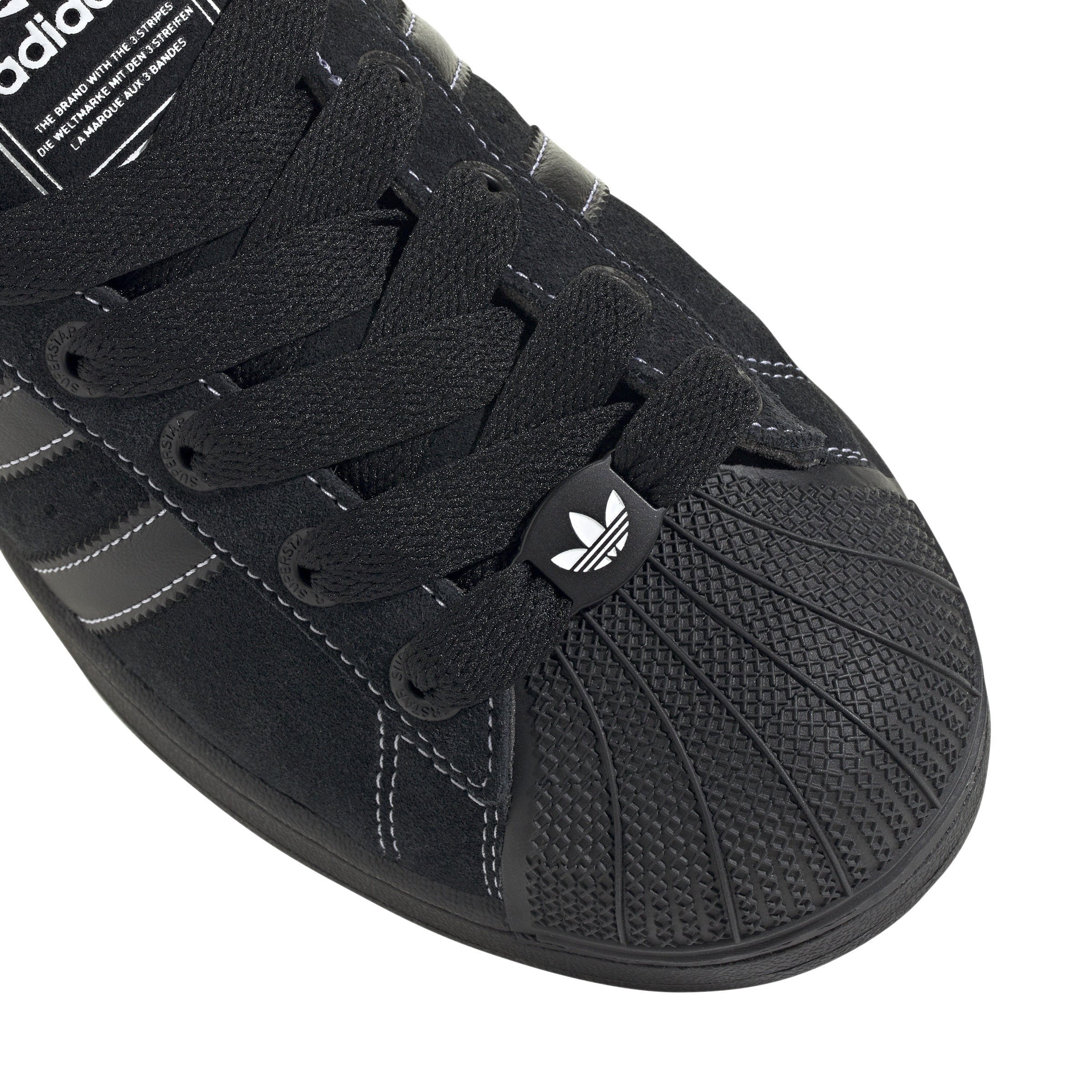 adidas Superstar II - Black Suede