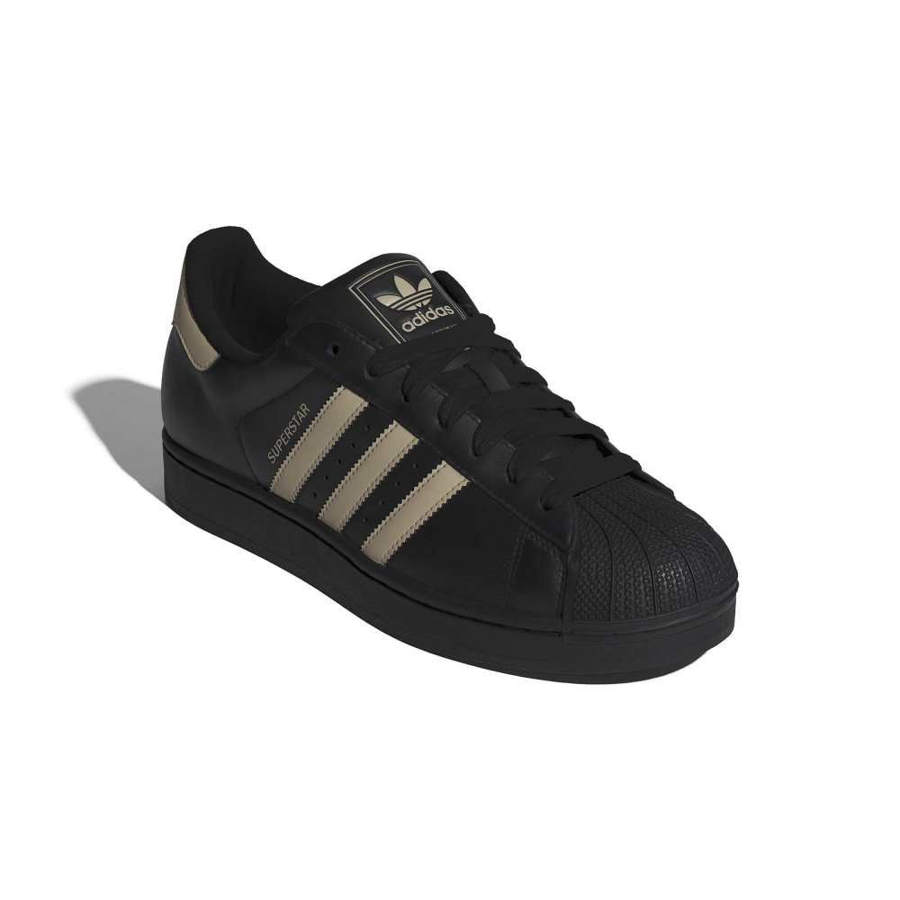 adidas Superstar II - Core Black / Stone Khaki / Core Black
