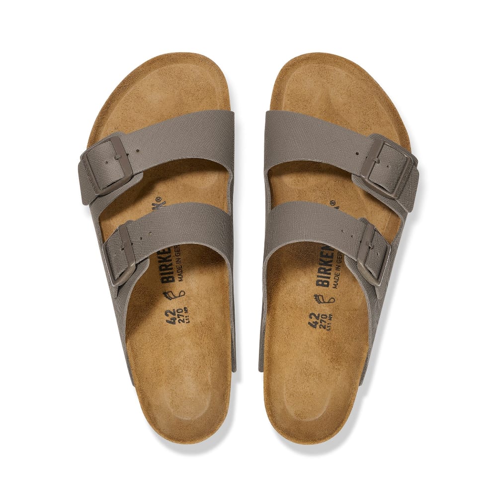 Birkenstock Arizona Birko-Flor Regular - Saffiano Concrete  Gray