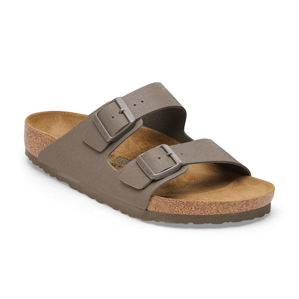 Birkenstock Arizona Birko-Flor Regular - Saffiano Concrete  Gray