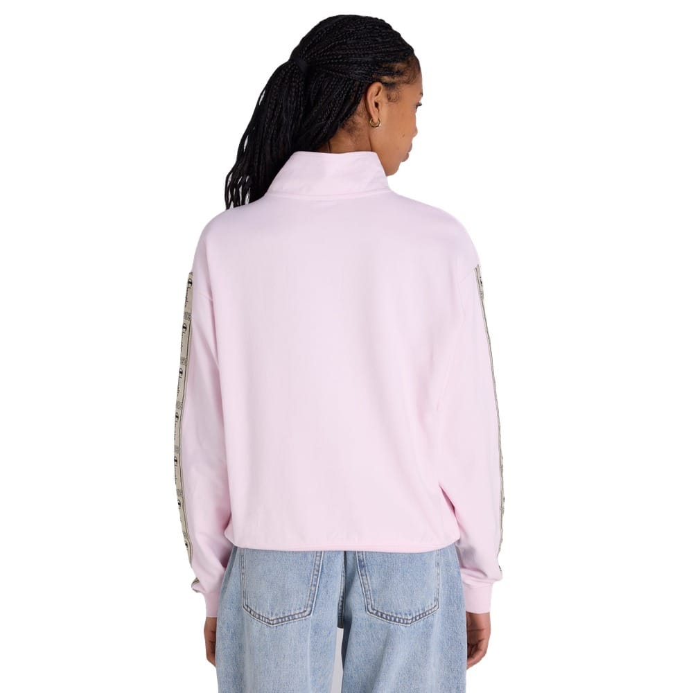 Champion Womens Taping 1/4 Zip - Lilac Pink