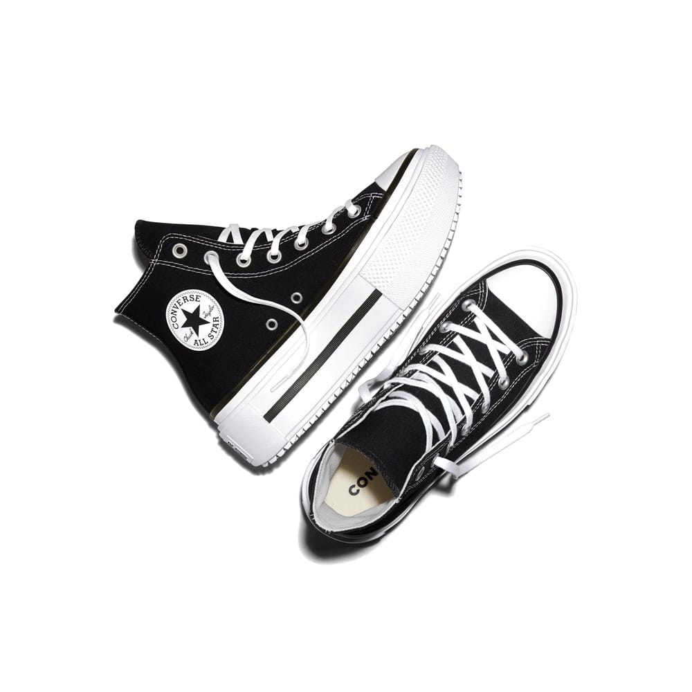 Converse Womens Chuck Taylor All Star Lift Double Stack High Top - Black / White