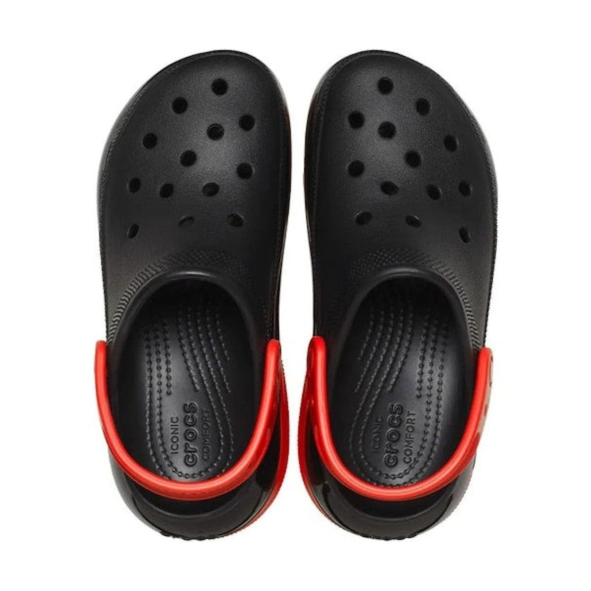 Crocs Mega Crush Clog - Black / Varsity Red
