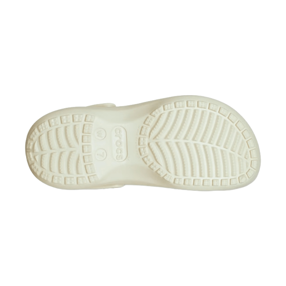 Crocs Womens Classic Platform Clog - Bone