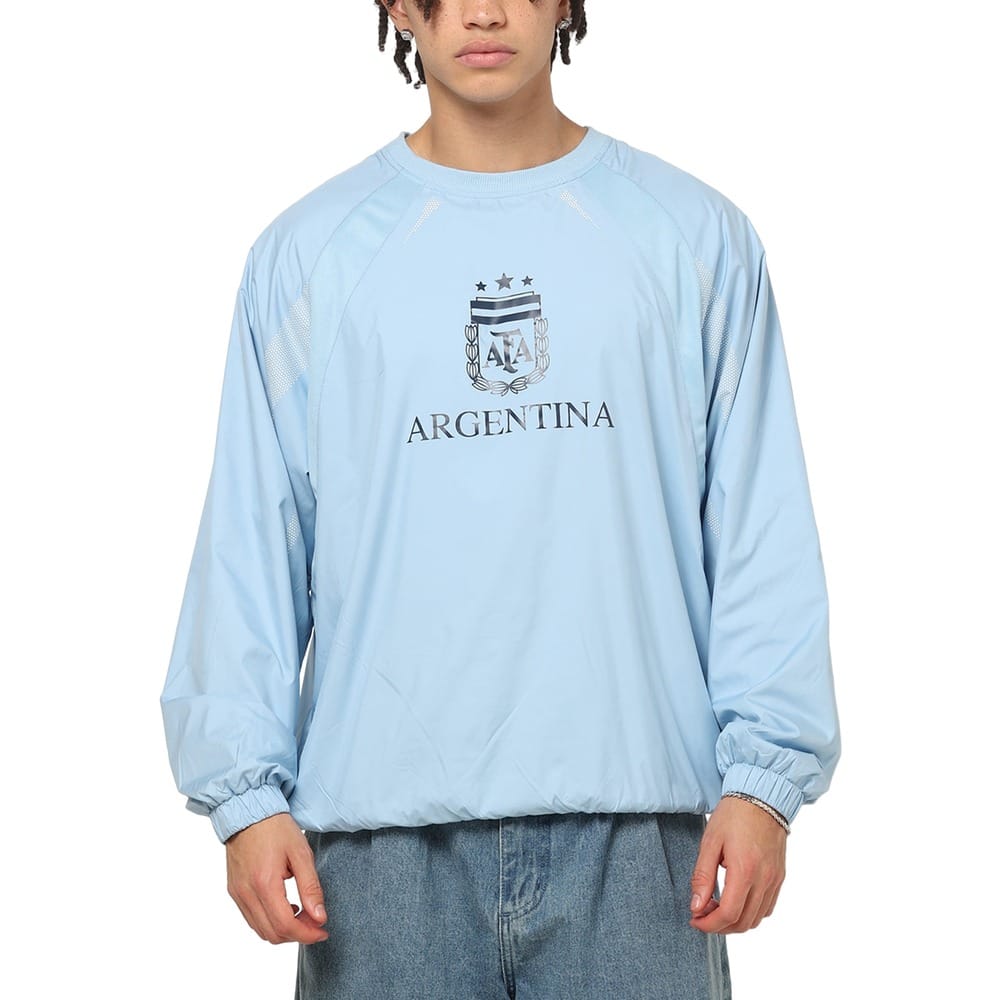 Majestic Athletic Argentina Nylon Crew - Argentina Blue