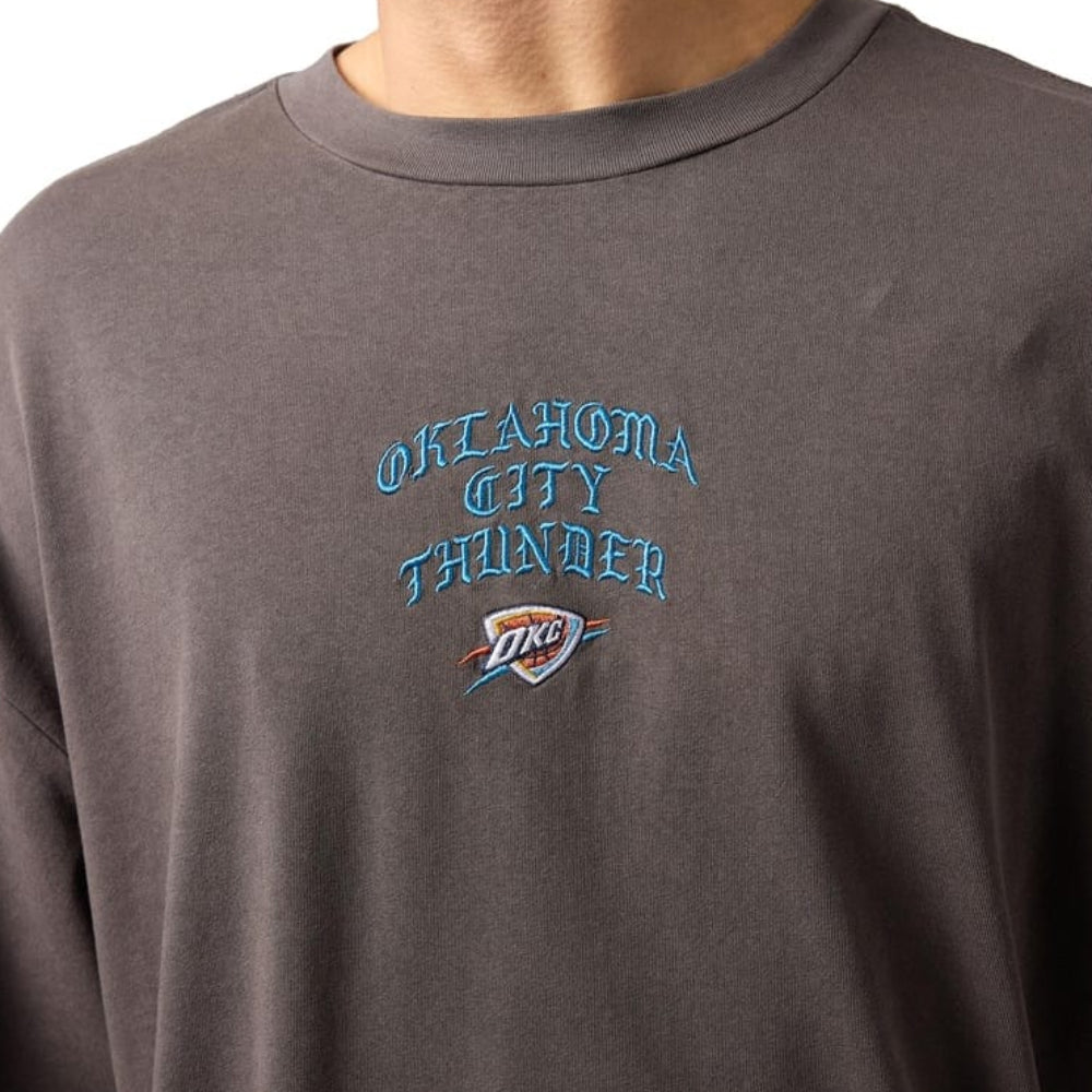 Mitchell & Ness Blackletter Champions Tee Oklahoma City Thunder - Faded Slate