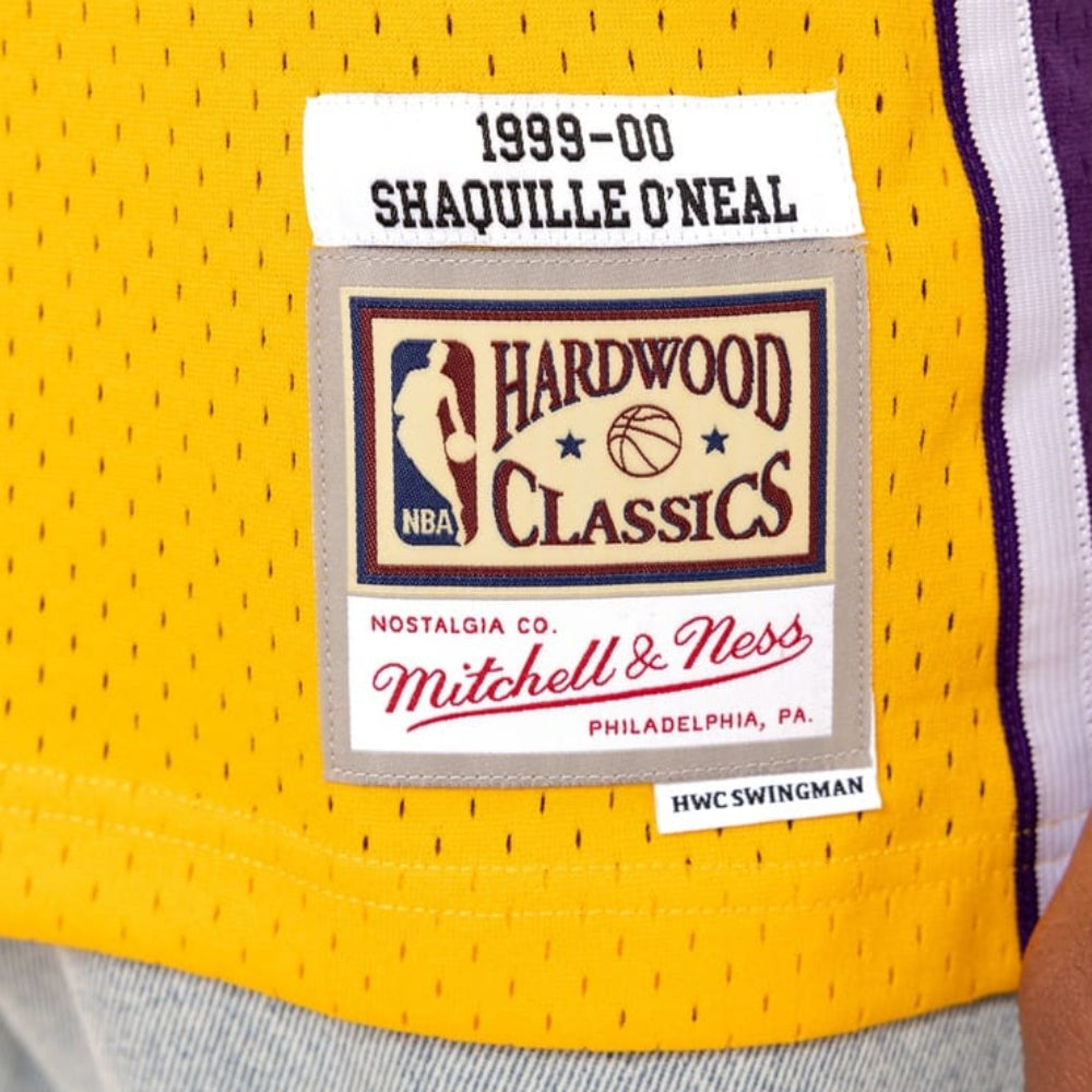 Mitchell & Ness Champ Swingman Jersey Los Angeles Lakers Shaquille O'Neal 99/00 - Yellow