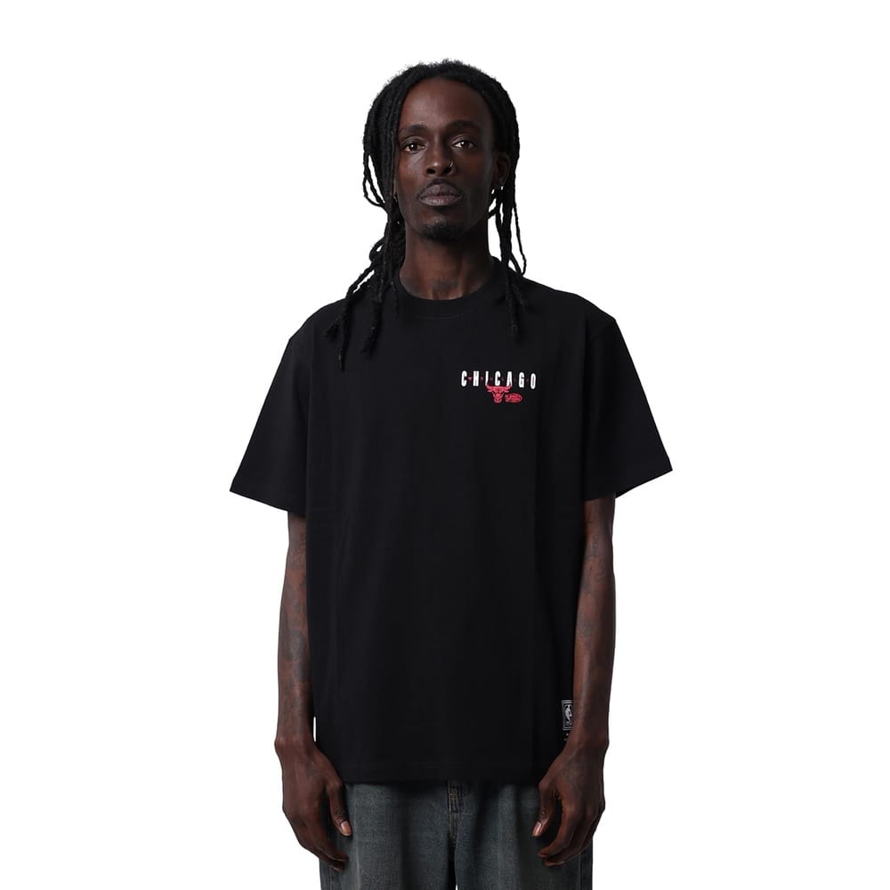 Mitchell & Ness Chicago Bulls 6 Time Tee - Black